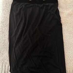 T by Alexander Wang Black Fitted Twist Skirt Small
